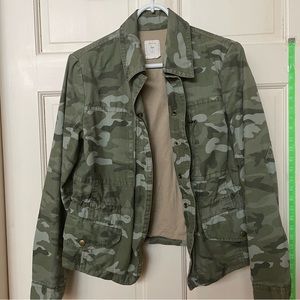 GAP Camo Utility Military zip up jacket Size Small